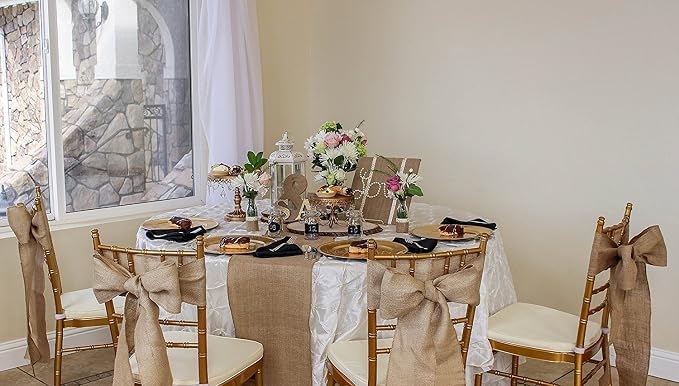 18" x 10yd NO-FRAY Burlap Roll ~ 3-5 Table Runners ~ ~ Natural Long Fabric - Image 5