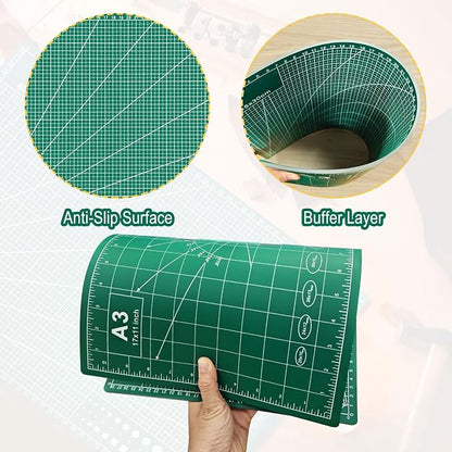 5 PCS Self Healing Cutting Mat 12" x 18": Sewing Rotary Cutting Mat - Image 3