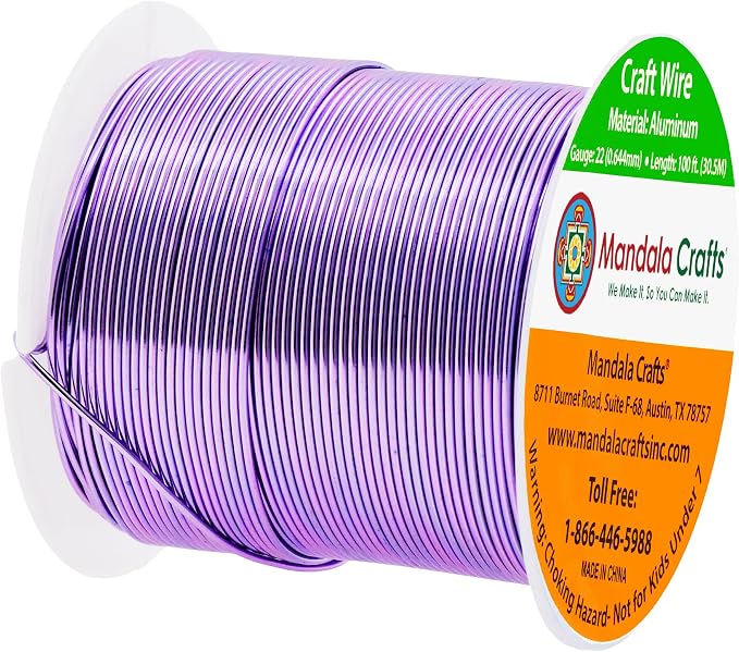 Mandala Crafts 22 Gauge Anodized Aluminum Craft Wire - Image 2