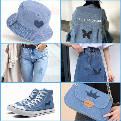 HTVRONT Iron on Patches for Clothing Repair, Cotton Patches Iron on, Dark Blue - Image 6