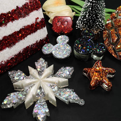 Ceya Holographic Chunky Glitter, 1 LB/ 16OZ Laser Orange Bulk Craft Glitter - Image 6