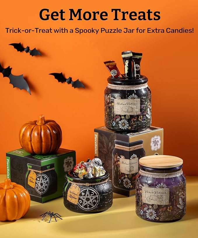 PieceRelax 3D Puzzle Jar 64 Plastic Pieces - Image 4