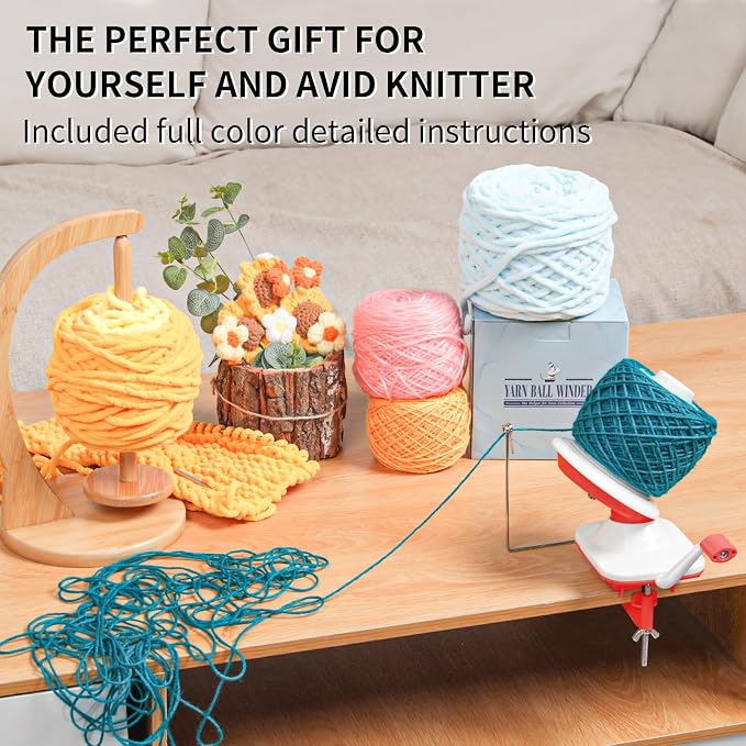 SPEENSUN Yarn Spinner, Yarn Cake Winder, 3.5 OZ Easy-to-Install and Efficiently - Image 6