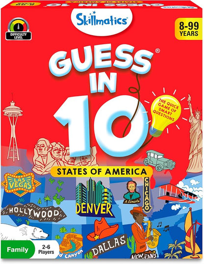 Skillmatics Guess in 10 States of America, Educational Travel Toys, Christmas by Skillmatics