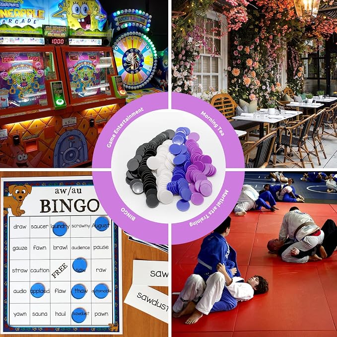 Set of 100 Opaque Plastic Learning Counters Mini Poker Chips Game Tokens - Image 5