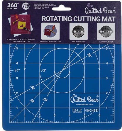 The Quilted Bear Rotating Cutting Mat 7" x 7" - Image 9