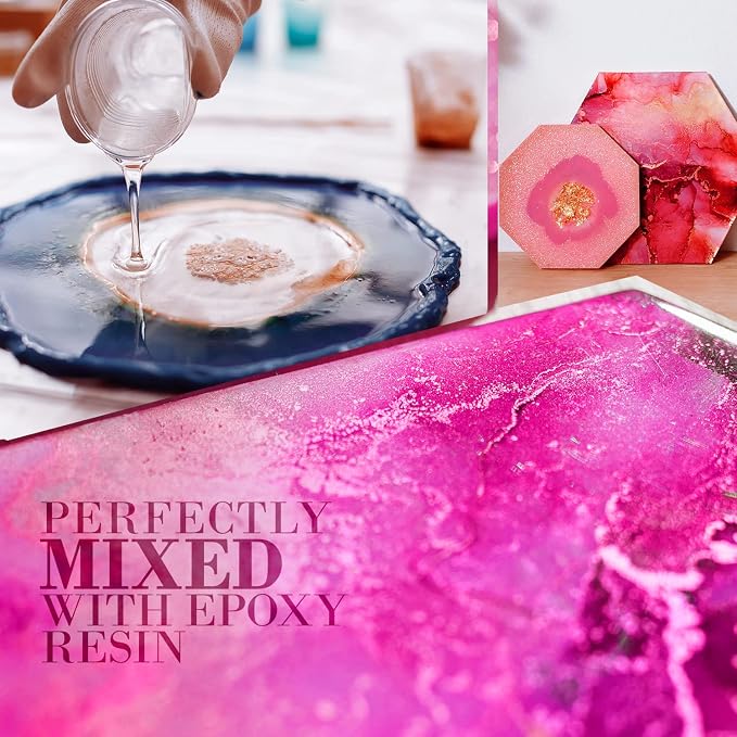 Dusky Pink Mica Powder for Epoxy Resin 56g / 2oz. Jar - Image 3