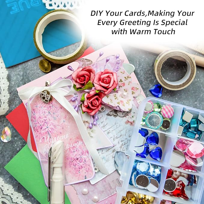 48 Pack Blank Folded Cards and Envelopes Colored Cards White Envelopes 5 x 7 - Image 7