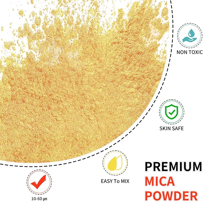Mica Powder - 100g Mica Powder for Epoxy Resin - Metallic Color Pigment for - Image 2