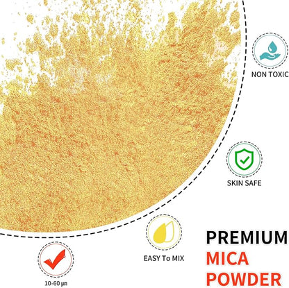 Mica Powder - 100g Mica Powder for Epoxy Resin - Metallic Color Pigment for - Image 2