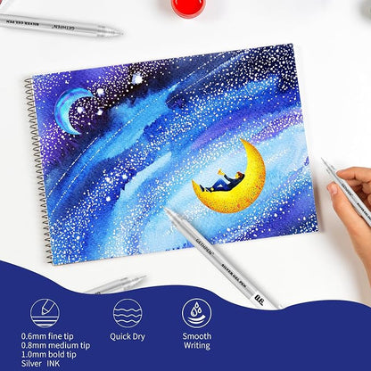 Silver Gel Pens 3-Pack - Image 4