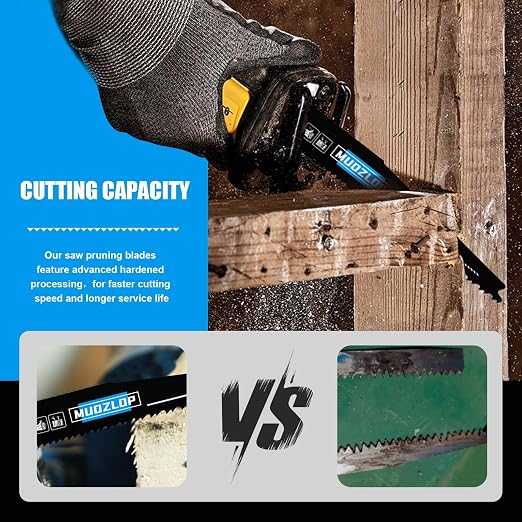 10Pack 12 inch Reciprocating Saw Blades Set, 6/12TPI High Carbon Saw Blades - Image 5