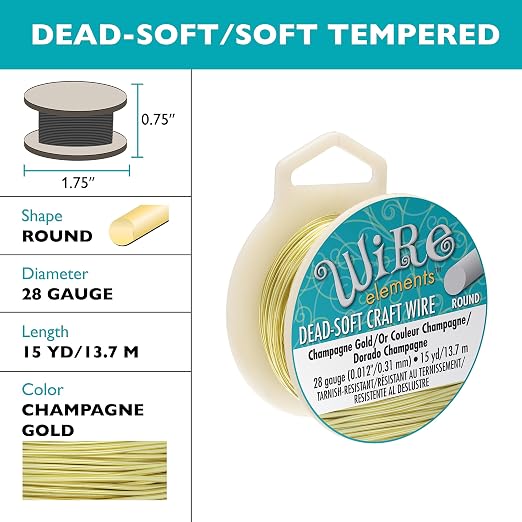 The Beadsmith Wire Elements Craft Wire – Tarnish Resistant, Soft Temper - Image 2