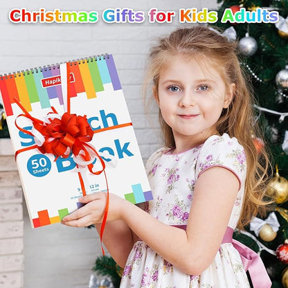 Hapikalor Drawing Pad for Kids, Sketch Pads 50 Sheets, Drawing Paper for Kids - Image 2