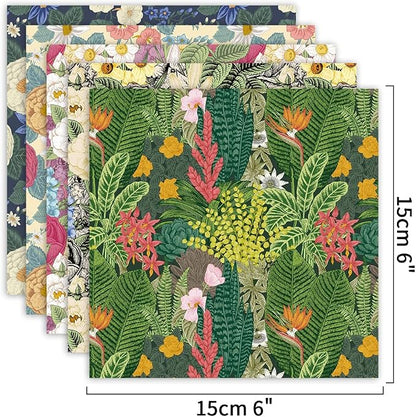 Origami Paper Kit 100 Sheets 6 Inch Square Double Sided Color 20 Vivid Colors - Image 3