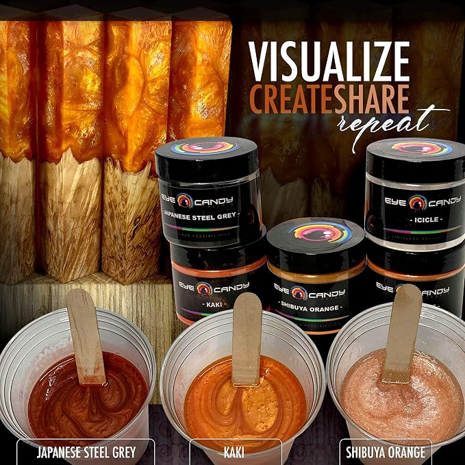 Eye Candy Pigments Premium Orange Mica Powder - Image 5