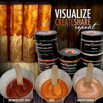 Eye Candy Pigments Premium Orange Mica Powder - Image 5