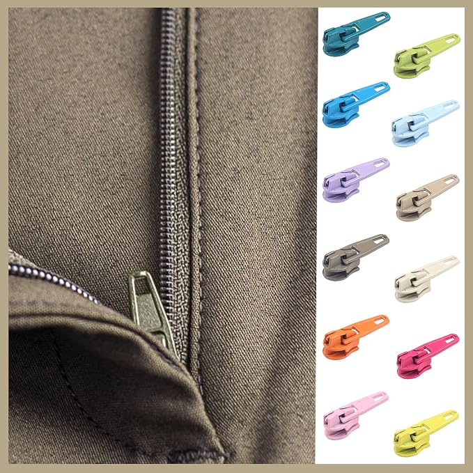 DOITEM 96Pcs Zipper Repair Kit Zipper Replacement 3# Zipper Pull Rescue Kit - Image 4