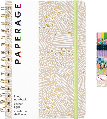 PAPERAGE Lined Spiral Journal Notebook, 160 Pages, Hardcover Journal by PAPERAGE
