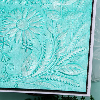 BAOFALI 3D Embossing Folders Sunflowers Leaves Textured - Image 4