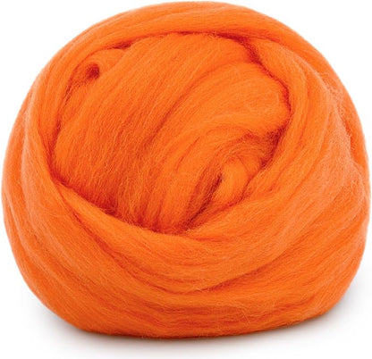 Mayboos Wool Roving Yarn, 1.76oz Colored Natural Wool Roving, Wool Felting by Mayboos
