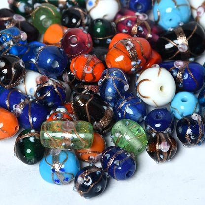 2/3 LB Bag of Assorted Glass Beads - Image 2