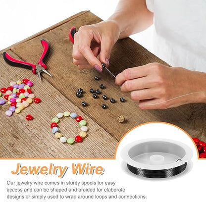 HARFINGTON 20ft Jewelry Wire, 24 Gauge Brass Craft Soft Metal Tarnish Resistant - Image 4