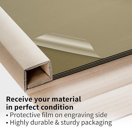 Trotec | Metallic Looking Acrylic Sheet | 12"x24"x1/16, Name Plate | USA Made - Image 5