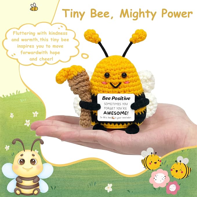 Positive Crochet Animals Bee Gifts - Image 2