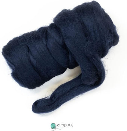 Kondoos Colored Natural Wool roving, 8 OZ. Best Wool - Image 2