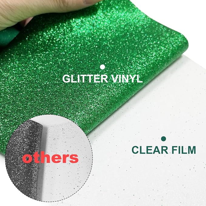 Glitter HTV Heat Transfer Vinyl Rolls- 10" x 8ft. Glitter HTV - Image 2