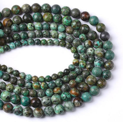 6mm 120pcs Natural African Turquoise Stone Beads - Image 3
