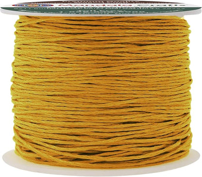 Mandala Crafts 0.5mm 109 Yards Dark Goldenrod Cotton Waxed Cord by MandalaCrafts