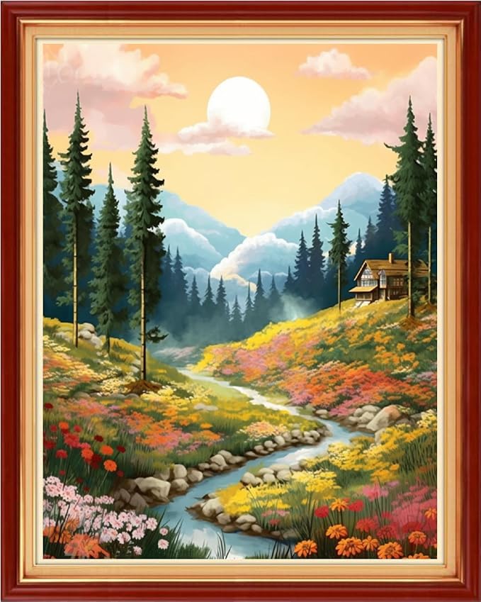 Dooxvey Cross Stitch Kit for Adults Beginners by DooxveyStampedEmbroideryKit