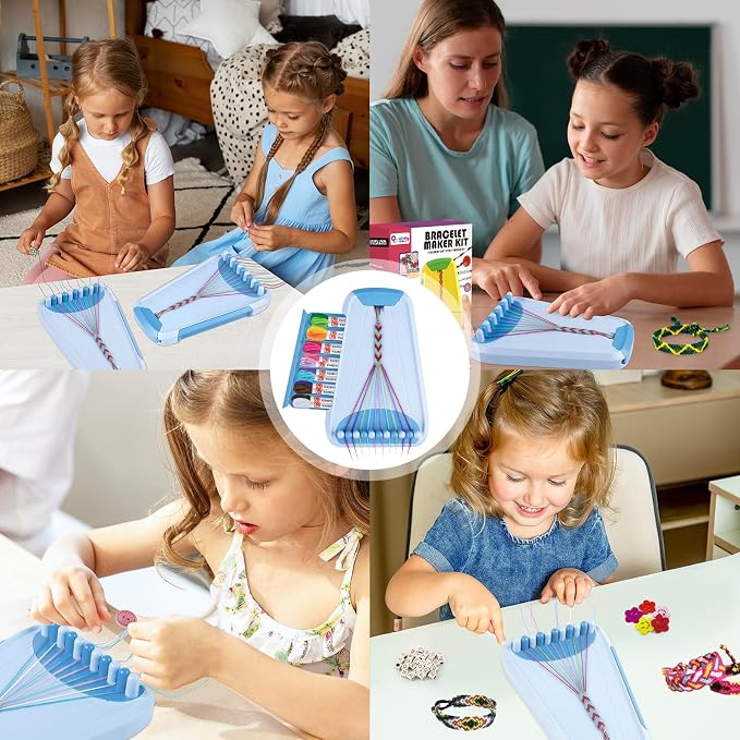 Friendship Bracelet Making Kit for Girls, Arts and Crafts Bracelets String - Image 6