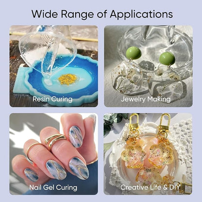 PPESULK UV Light for Resin Curing, Rechargeable UV Resin Lamp - Image 6