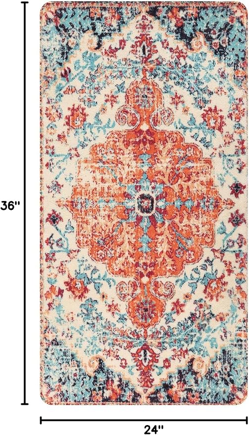 Lahome Bohemian Floral Medallion Runner Rug - Image 2