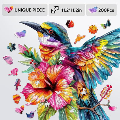 Wooden Jigsaw Puzzles -Hummingbird Wooden Puzzles - Image 6