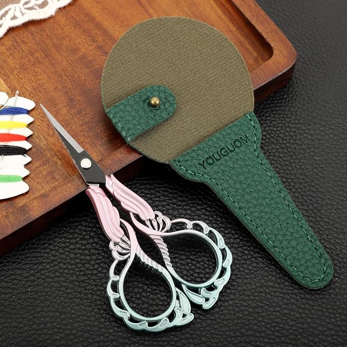 Sharp Detail Scissors with Case Embroidery Sewing Crafting Scissor - Image 2