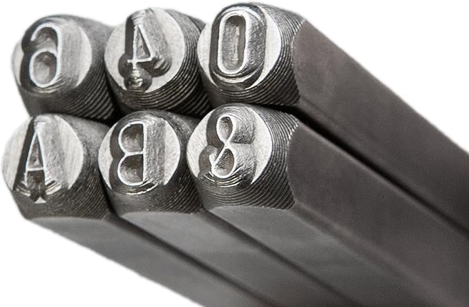 HimaPro Letter and Number Stamp Set 36pcs 40Cr Alloy Steel Metal Stamp Number & - Image 2