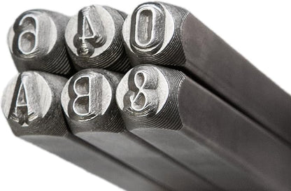 HimaPro Letter and Number Stamp Set 36pcs 40Cr Alloy Steel Metal Stamp Number & - Image 2