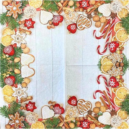 20-ct 13x13 Christmas Paper Decoupage Napkins, 3-Ply Servilletas Tissue Napkin - Image 2