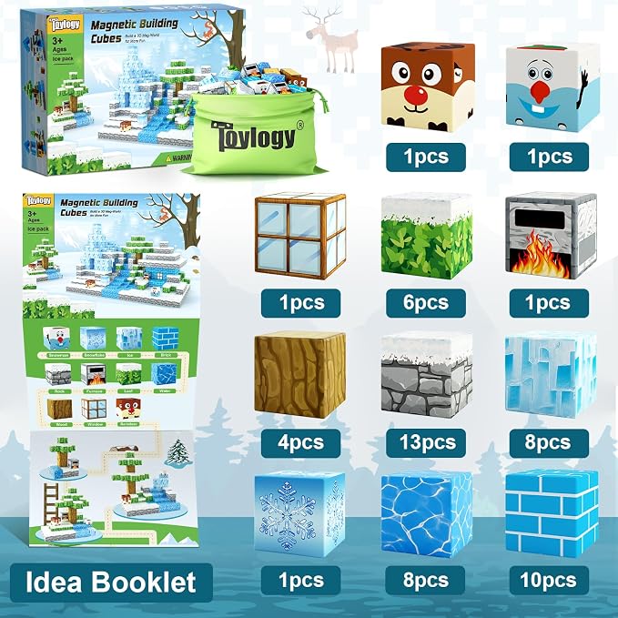 Magnetic Blocks-Build Mine Magnet World Ice Edtion, Toys - Image 8