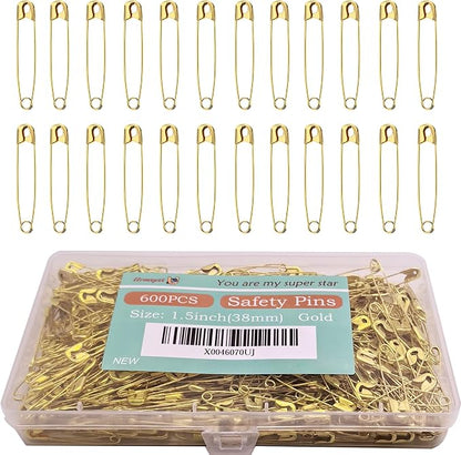 Safety Pins, Rust-Resistant Nickel Plated Steel, Sharp Edge Safety Pin by Urmspst