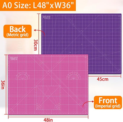 Self Healing Cutting Mat A0 36"x48" – Double Sided 5-Ply Craft Mat - Image 2