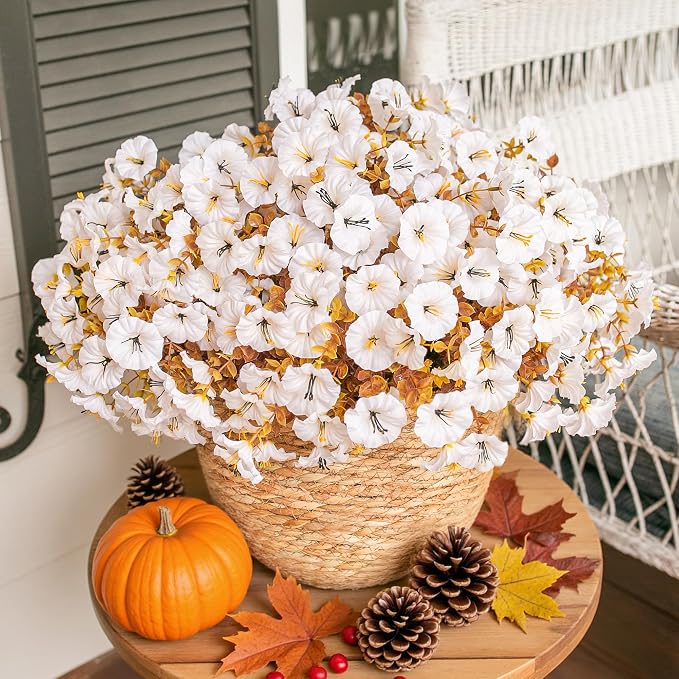 Fake Mums Fall Artificial Flowers Plants - Image 3