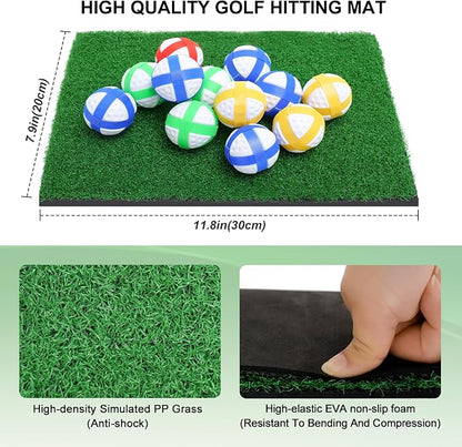 Golf Chipping Game Mat, Double Sided Golf Hitting Mat, 6x5 FT Golf Practice Mat - Image 6