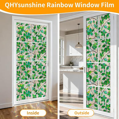 Stained Glass Window Privacy Film Decorative Rainbow Static Clings – Ideal - Image 5
