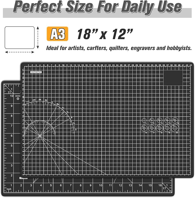 DIYSELF Cutting Mat 12in×18in, Cutting Mats - Image 2