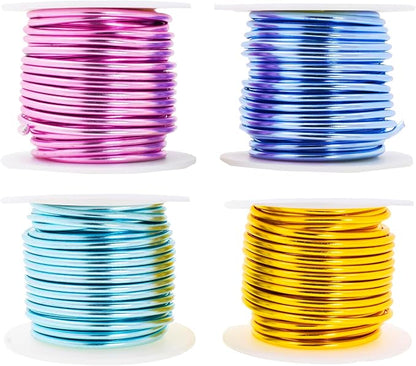 Mandala Crafts 2.5mm 10 Gauge Pastel Color Anodized Aluminum Wire by MandalaCrafts